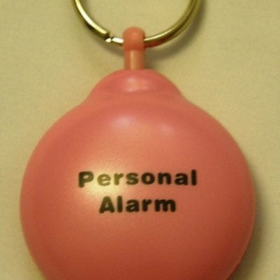 Panic Alarm Keychain Pink