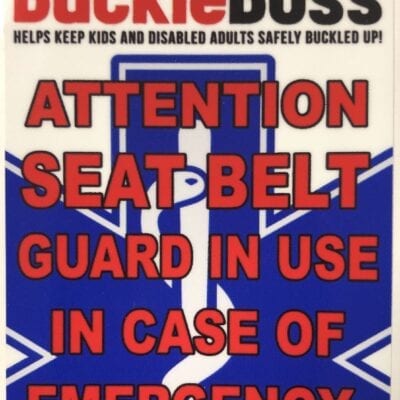 Buckle Boss Emergency Window Sticker
