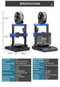 Artillery Genius Specifications